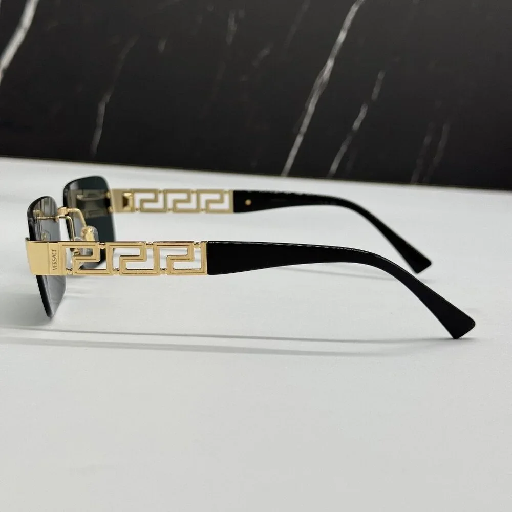 NEW VERSACE VE2298 1002/87 SUNGLASSES MOD 2298 GOLD MEN EYEWEAR VE2298 100287